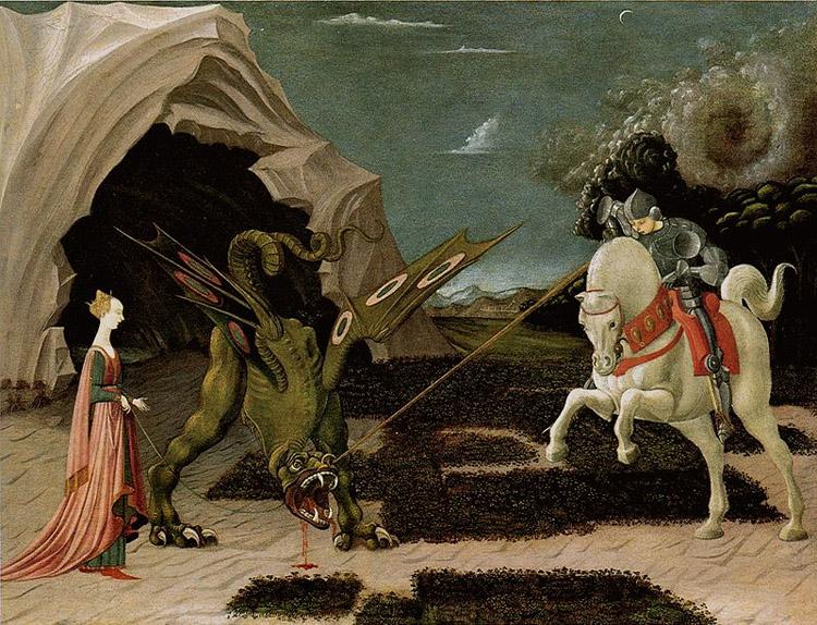 UCCELLO, Paolo St George and the Dragon (mk08) China oil painting art